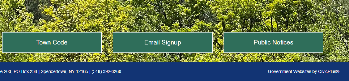 Key Link Button showing Email Signup